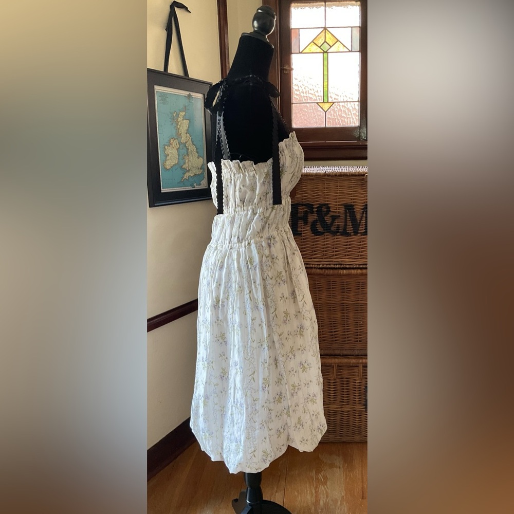 Brock Collection x H&M White Floral Dress - Picture 8 of 16